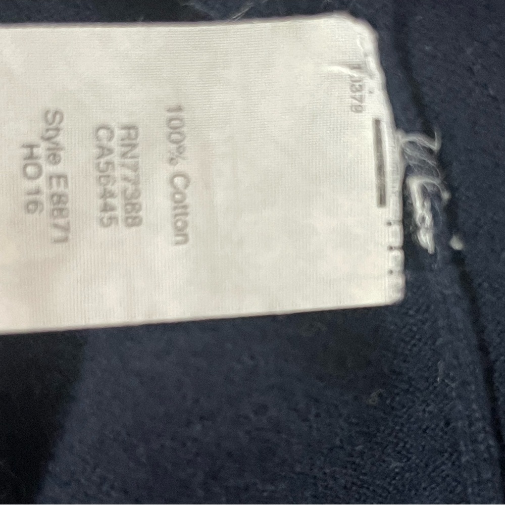 J Crew Navy XL Cotton V-neck sweater-tee - Picture 7 of 9